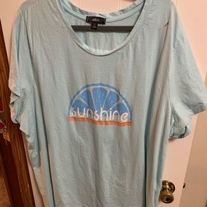 Light blue cotton t-tshirt